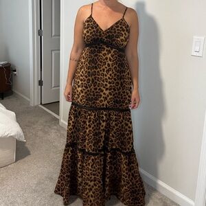 Leopard Print Maxi Dress
